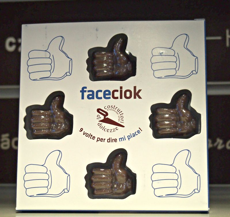 čokoládový facebook od baci perugina