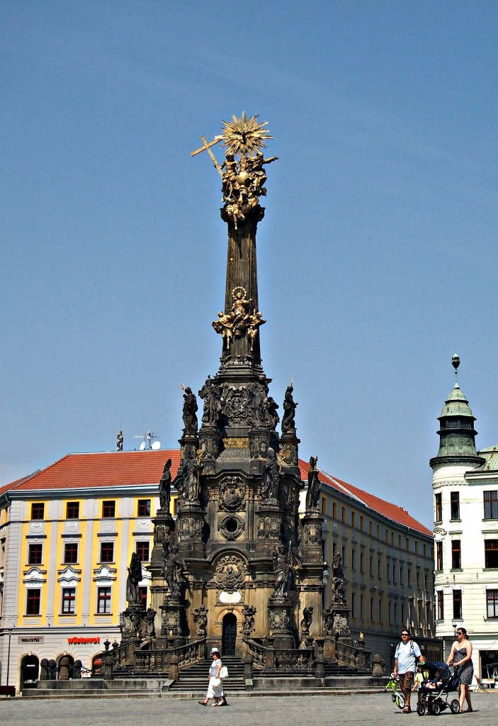 Olomouc centrum - sloup svaté trojice